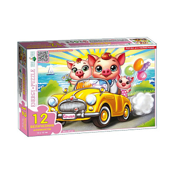 Дитяча гра-пазл "Свинки" Енергія Плюс 188403, 12 елементів