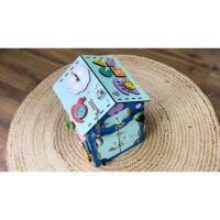 Розвиваюча іграшка Бізікуб "Будинок" TG200222 блакитний, 55х30х30 см