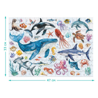 Дитячий пазл Монтессорі "Океанічні тварини" 300630, 200 елементів