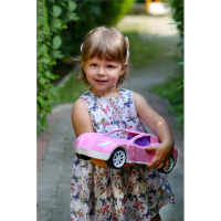 Дитяча іграшка "Автомобіль" 6351TXK рожевий, пластик, 38 см