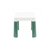 Дитячий табурет 0884TXK, біло-зелений, до 75 кг 32 х 32 х 28 см