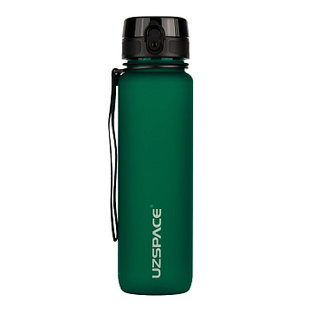 Пляшка для води UZSPACE 3038(Dark-Green) 1000 мл, темно-зелена