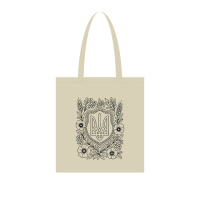 Екосумка для покупок "Герб України" Сумка-шоппер 190CCT-1, 38 x 42 см (190г/м2)