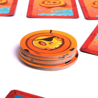 Дитяча карткова гра "Карррамба пірати! Vladi Toys" VT8077-07, 50 карт 12 монет, правила гри