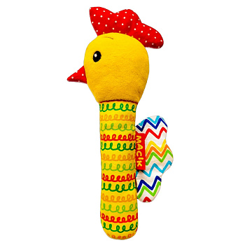 Іграшка м'яконабивна «Брязкальце Півник» МС 010302-02