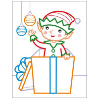 Дитячі кольорові розмальовки "Санта і друзі" 18712, 2-3 роки