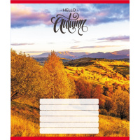 Зошит учнівський "Привіт осінь" 018-530117K-4 в клітинку, 18 аркушів