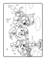 Книжка-розмальовка Щенячий патруль "Справжні герої" 228007 укр. мовою