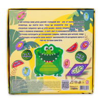 Настільна гра "Погодуй мене - крокодил" 30379 інструкція 20 фішок, рулетка