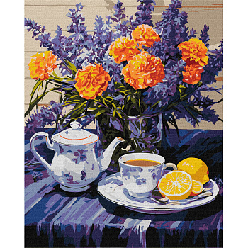 Картина по номерам "Лавандова гармонія" KHO3265 40х50см                                          