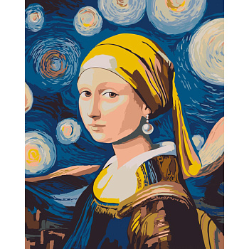 Картина за номерами "Мона з перловою сережкою" ©arttem_illustrations 10181-AC 40x50 см