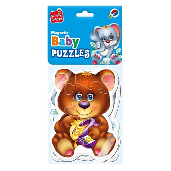 Дитячі магнітні пазли "Лісові жителі" VT3208-17, 9 елементів