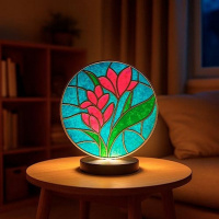 Набір для вітражного живопису за номерами "Весняні Квіти" FDSGK-06