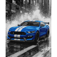 Картина за номерами "Сині перегони" ©art_selena_ua KHO5162, 40х50 см