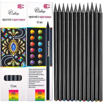 Набір простих олівців "Brilliant" CR-155-12 в упаковці 12 штук 