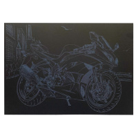 Гравюра А4 "Мотоцикл" ГрА4-11с економ варіант в пакеті 29,7х21 см