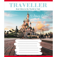 Зошит загальний "Туристичні місця" 096-630015K-4 в клітинку, 96 аркушів