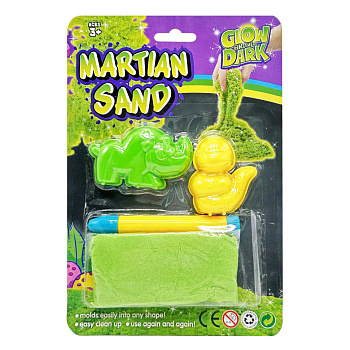 Ігровий набір "Марсіанський пісок" WLN-53A кінетичний, світиться у темряві
