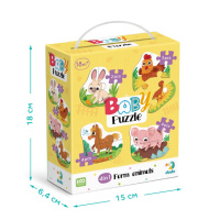 Дитячий пазл 4 в 1 "Baby puzzle. Сільські тварини" 300686 набір 4 в 1