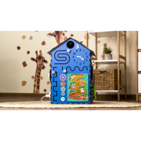 Розвиваюча іграшка Бізікуб "Будинок" TG200222 блакитний, 55х30х30 см