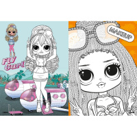 Дитяча книжка-розмальовка "Travel Sunset" LCB6 зі стікерами