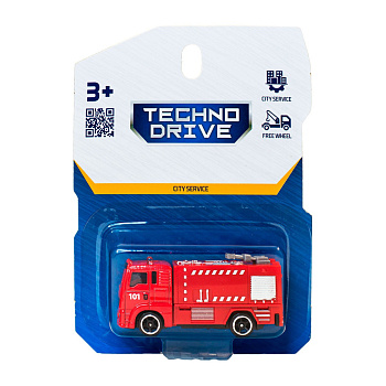 Автомодель дитяча Пожежна машина TechnoDrive 250241CG-1 масштаб 1:64