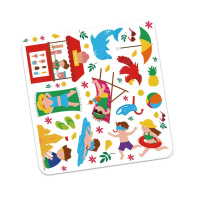 Набір для творчості "Пляж" VT4206-51, 13 наліпок на планшетці