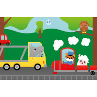 Дитяча книжка "Аплікації наліпками: Машинки" 1655012, 8 сторінок