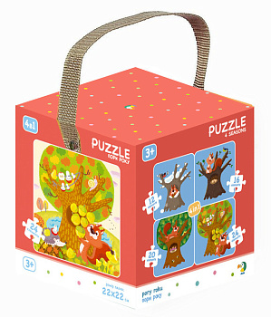 Дитячий набір пазлів "Пори року" DoDo 300125, 4 в 1