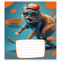 Зошит учнівський "Лови момент" 012-500240K-5 в клітинку, 12 аркушів