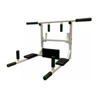 Турнік-бруси настінний Iron 4 в 1 з м'якими ручками білий NE-TR-4W