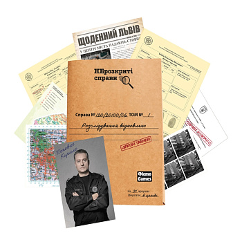 Настільна гра "Нерозкриті справи №2" 0019MG більше 50 документів слідства                                                                  