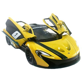 Колекційна машинка "MсLaren P1" KT5393FW(Yellow) масштаб 1:36