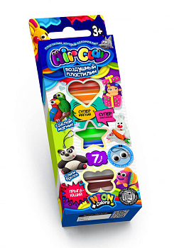 Набір для творчості Повітряний пластилін Air Clay ARCL-01, 7 кольорів