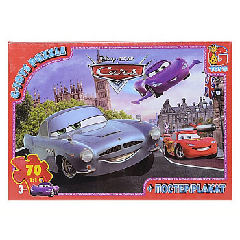 Дитячий пазл "Тачки" Z10217 плакат 70 елементів