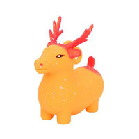 Дитяча іграшка-антистрес "Оленя" MS 4142(Orange) з борошном, 10 см