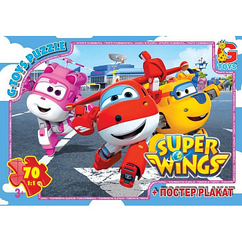 Дитячий пазл класичний "Супер крила" UW222 постер 70 елементів