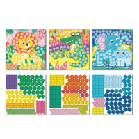 Дитячий набір для творчості мозаїка "Зоопарк" 300896 зі стікерами