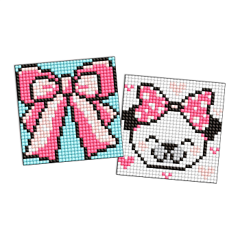 Алмазна мозаїка "Бантик" Ідейка AMS1055 9x9 см                