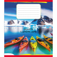 Зошит учнівський "Байдарки" 018-540017L-4 в лінію, 18 аркушів 