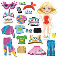 Магнітна гра Одягалка "Trendy girl" Vladi Toys VT3204-32 Укр