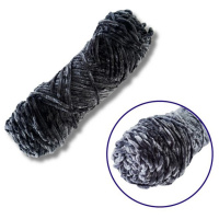 Пряжа плюшева синель PP115, 100 грам, 100% поліестер, темно-сірий