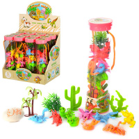 Дитячий набір тварин у колбі Bambi 3801, 12 шт предметів