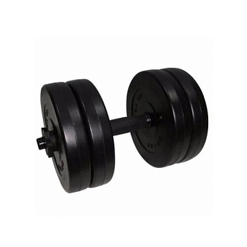 Гантель складальна композитна в пластиковій оболонці Rock pro 10,5 кг NE-PL-G-010