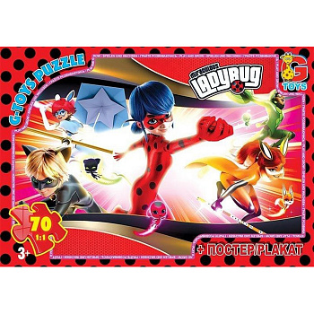 Дитячий пазл "Леді Баг" LB1022 постер 70 елементів