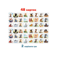 Настільна дитяча гра Мемори «Коти проти собак» ME5032-24, 48 карток 