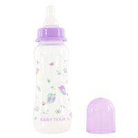 Пляшечка для годування з силіконовою соскою 1121_фіолетовий 250 мл