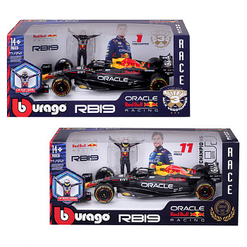 Автомодель з фігуркою - RED BULL RACING RB19 (1:24)
