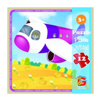 Пазли дитячі "Транспорт" LT02, 12 елементів