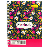 Блокнот А6 АП-1710, 40 аркушів, пружина збоку